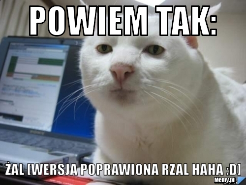 POWIEM TAK: ŻAL [wersja poprawiona rzal haha :D]