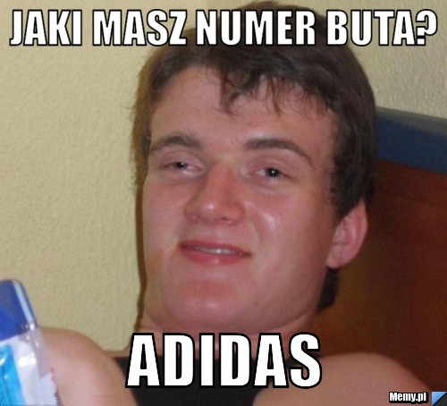 Jaki masz numer buta? Adidas