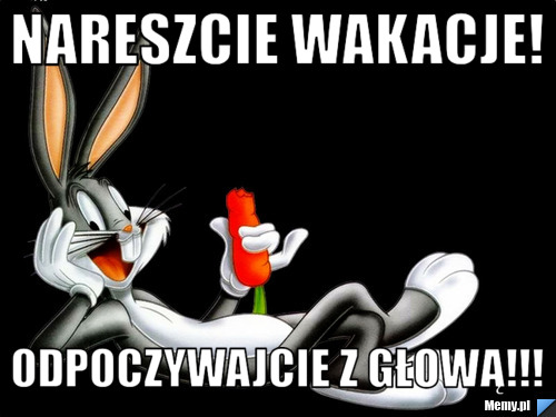NARESZCIE WAKACJE! ODPOCZYWAJCIE Z GŁOWĄ!!!