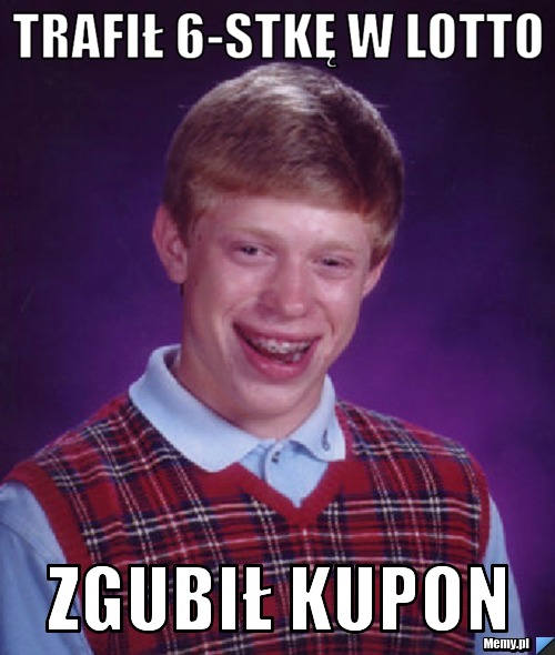 Trafił 6-stkę w lotto zgubił kupon