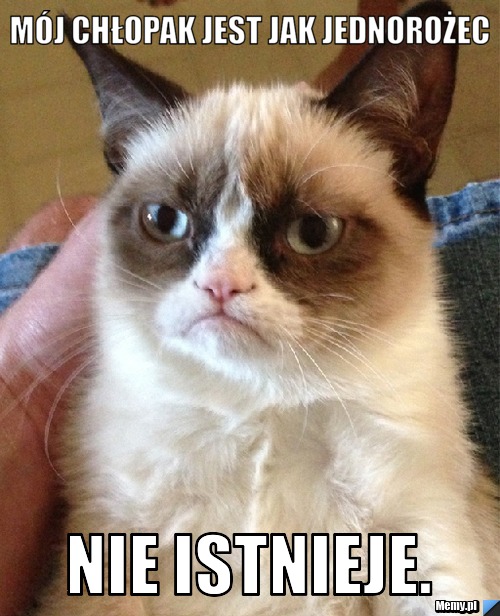Mój chłopak jest jak jednorożec nie istnieje.