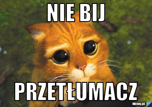 Nie bij Przetłumacz