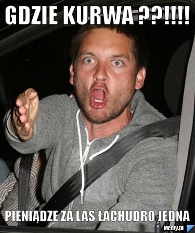 GDZIE KURWA ??!!!! PIENIĄDZE ZA LAS ŁACHUDRO JEDNA