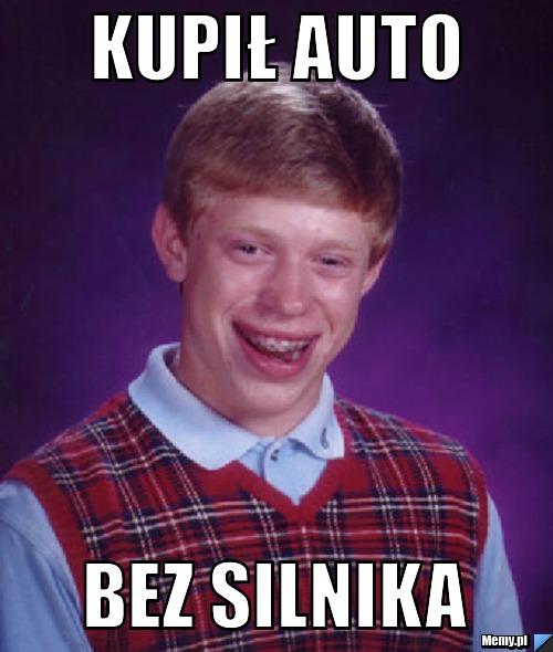 Kupił auto bez silnika