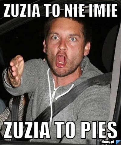 Zuzia to nie imie zuzia to pies