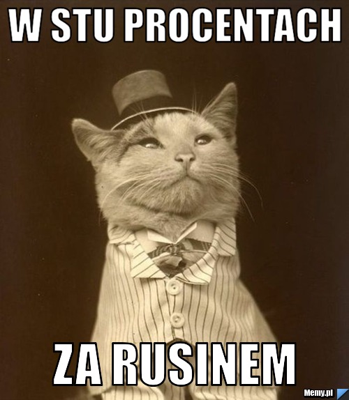 W stu procentach Za rusinem