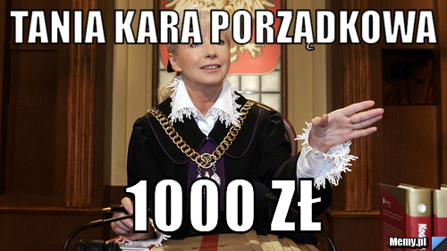 Tania kara porządkowa 1000 zł