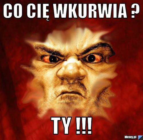 Co cię wkurwia ? ty !!!