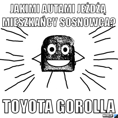 Jakimi autami jeżdżą mieszkańcy Sosnowca? Toyota Gorolla
