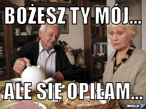 Bożesz Ty mój... ale się opiłam... 