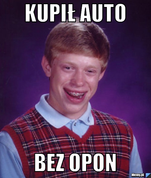 Kupił auto bez opon