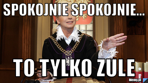 SPOKOJNIE SPOKOJNIE... TO TYLKO ZULE