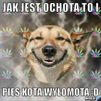 Jak jest ochota to i  pies kota wyłomota :D