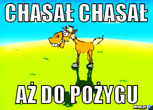 Chasał chasał aż do pożygu