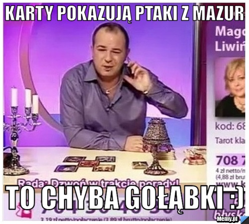 Karty pokazują ptaki z mazur to chyba gołąbki :)