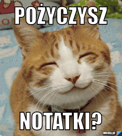 POŻYCZYSZ NOTATKI?
