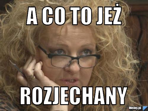 A co to jeż rozjechany