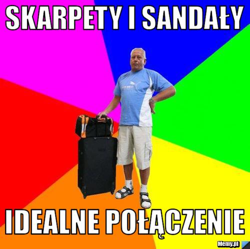 Skarpety i sandały idealne połączenie