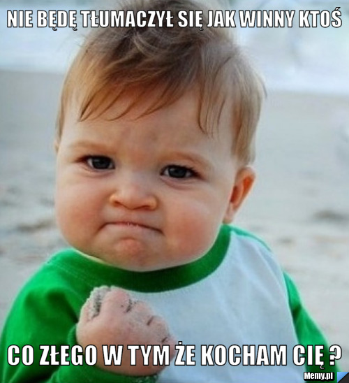 Nie Będę Tłumaczył Się Jak Winny Ktoś   Co Złego W Tym Że Kocham Cię ? 