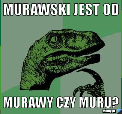 Murawski jest od murawy czy muru?