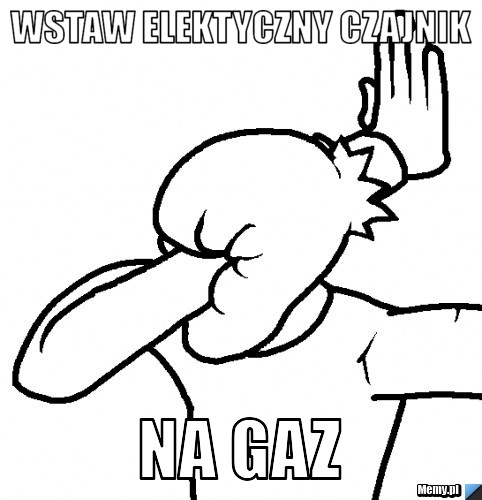 WSTAW ELEKTYCZNY CZAJNIK NA GAZ