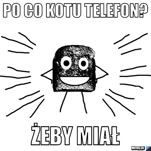Po co kotu telefon?  Żeby miał