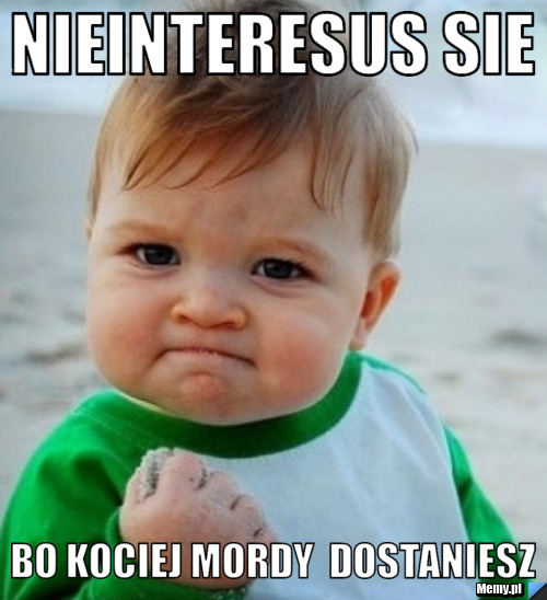Nieinteresus sie bo kociej mordy  dostaniesz