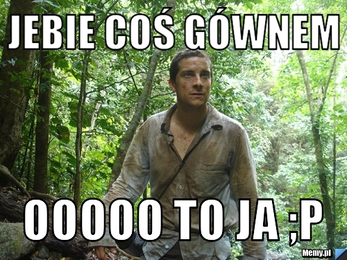 Jebie coś Gównem  ooooo to ja ;p 