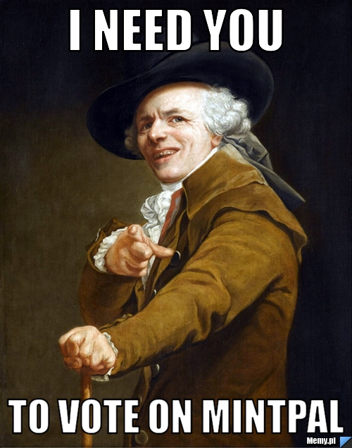 I need You To VOTE ON MINTPAL