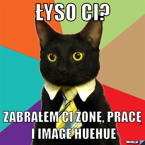 Łyso Ci? Zabrałem Ci żonę, pracę i image huehue