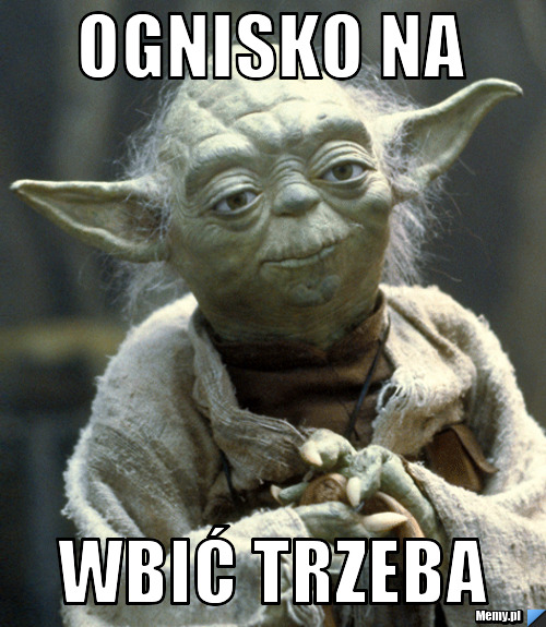 Ognisko na  wbić trzeba 