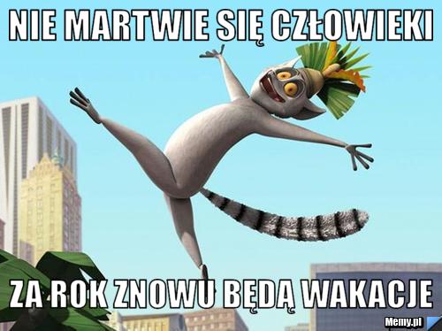 Nie martwie się człowieki za rok znowu będą wakacje